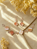 Carnelian and Copper Bracelet Set