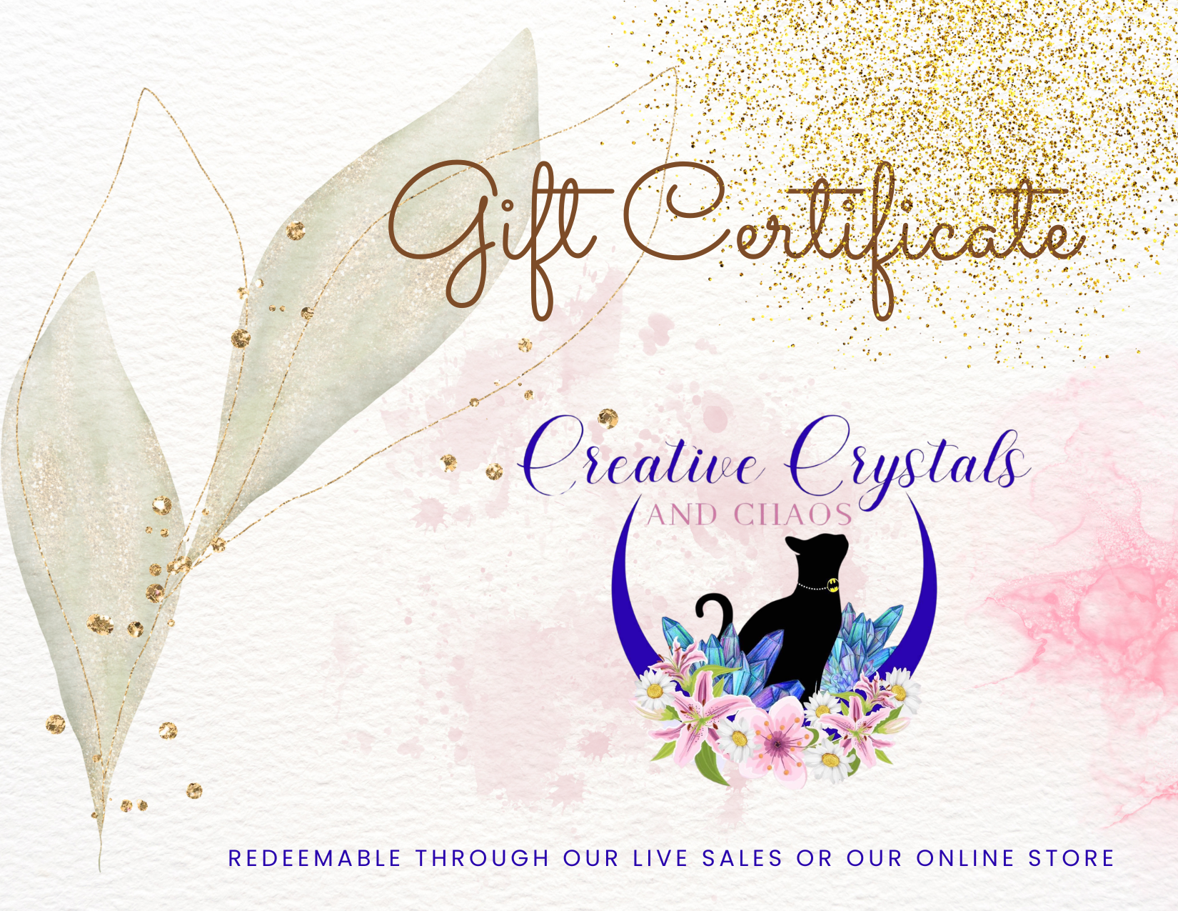 Creative Crystals and Chaos Gift Card