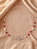 Red Coral and Fresh Water Pearl Necklace